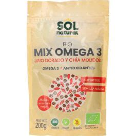 Sol Natural Bio Mix Omega 3 Lino Dorado y Chía 200 gr