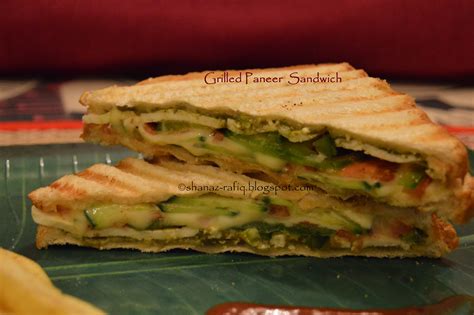 Grilled Paneer Sandwich - Sandwiches - Shanaz Rafiq Recipes