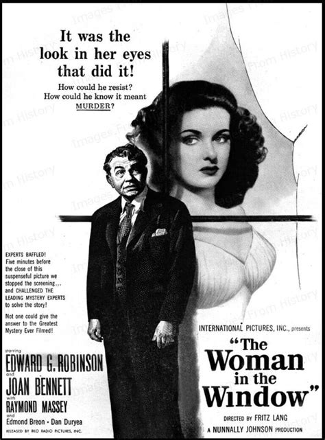 8x10 Print Edward G Robinson Joan Bennett The Woman In The Window 1944