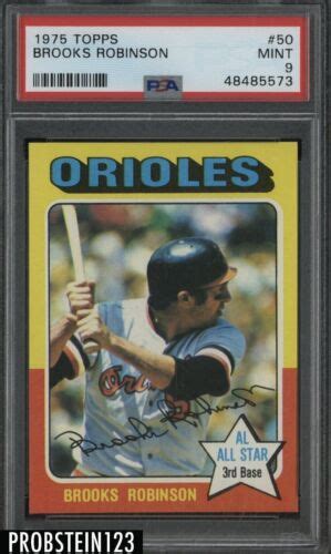 Topps Brooks Robinson Baltimore Orioles Hof Psa Mint Ebay