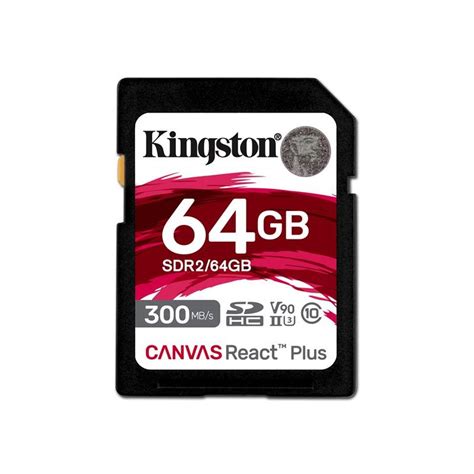 Карта с памет Kingston SD Canvas React Plus 64 GB SDXC Class 10 UHS