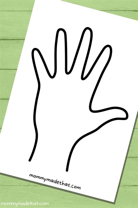 Hand Outline Template Printable