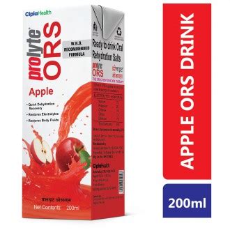 Buy Cipla Ors Prolyte Apple Liquid Ml Online At Best Price In India