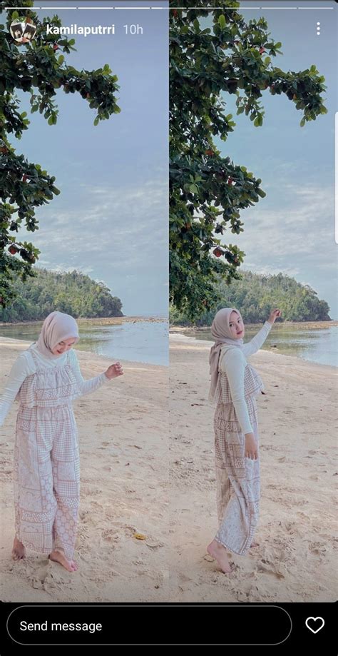 Pin Oleh Di Ootd Baju Pantai Pakaian Pantai Di Pantai