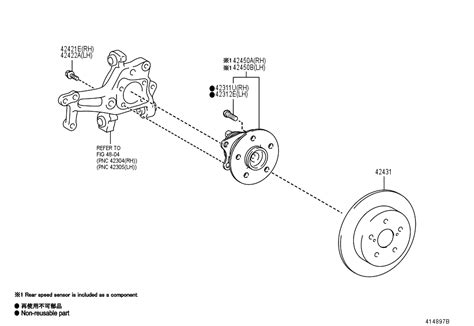 Rear Axle Hub Brg Assembly With Anti Lock Brake System Sensor 42450