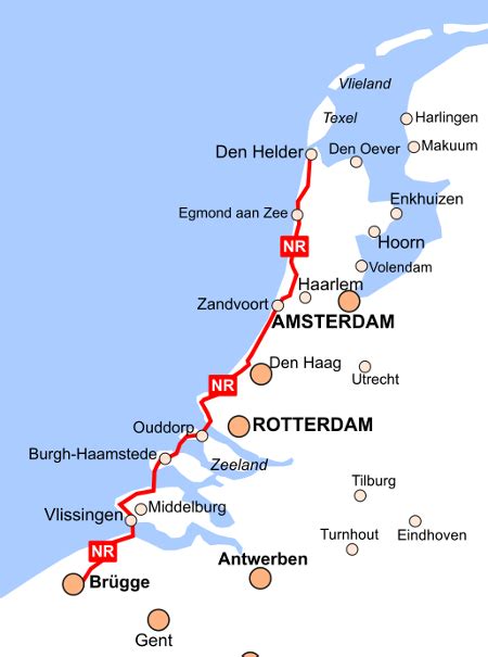 Niederlande Nordseeküsten Radweg LF1