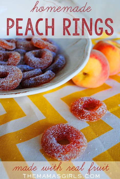 Homemade Peach Rings Made From Real Fruit Themamasgirls