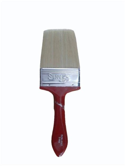 Flat Shape Wooden Inch Sunlight D Paint Brush For Wall Painting