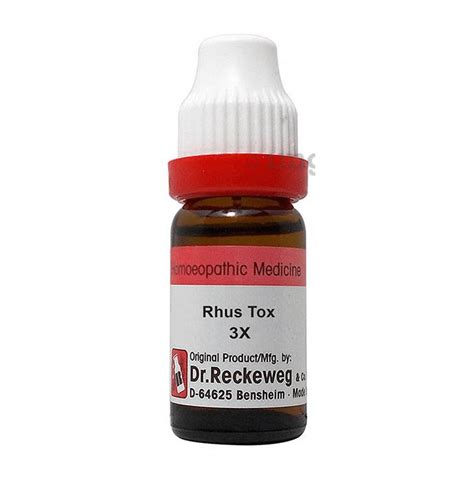 Dr Reckeweg Rhus Tox Dilution 3X Buy Bottle Of 11 0 Ml Dilution At