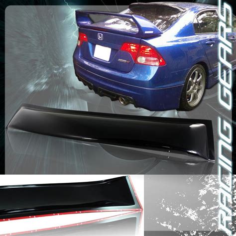 Sell Honda Civic Sedan Black Abs Rear Roof Window Deflector