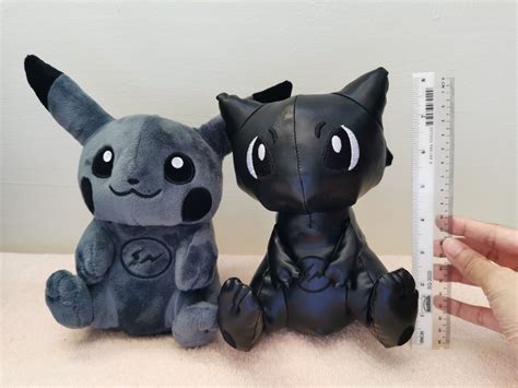 30 50 60cm Pokemon Kawaii Dark Pikachu Doll Anime Character Black