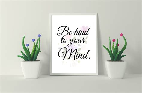 Mental Health Wall Art Set 3 Digital Prints Wall Art Print Etsy