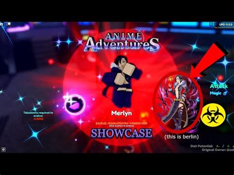 MAX LVL Unevo Merlin Showcase New Secret Unit Anime Adventures