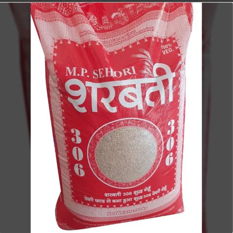 Sharbati Wheat Flour Packaging Size 25 Kg Packaging Type Bag At