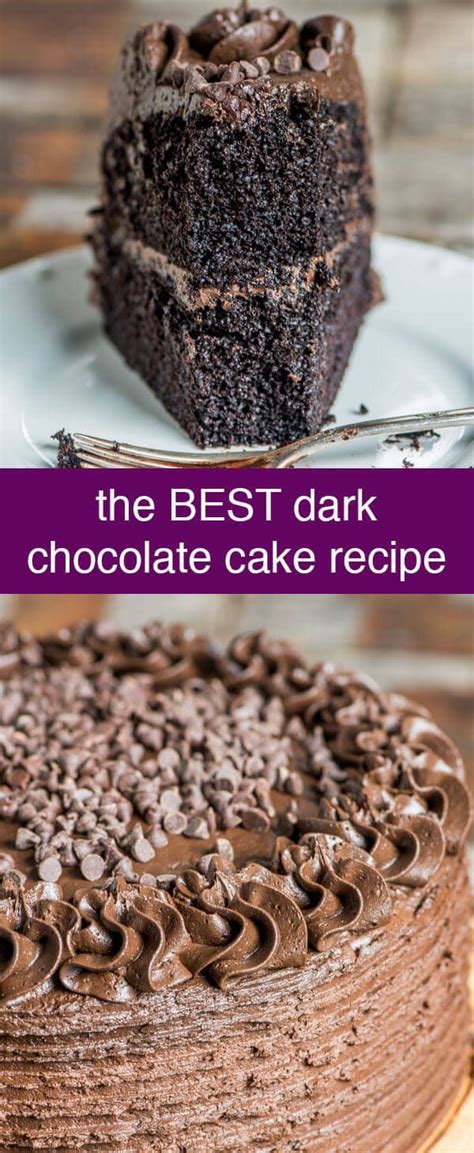 If You Are A Fan Of Dark Chocolate Youll Love This Dark Chocolate Cake Recipe The Ult Dark