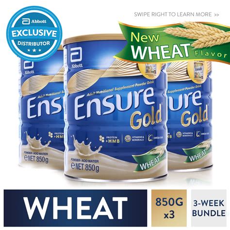 Ensure Gold Hmb Wheat G For Adult Nutrition Bundle Of Shopee