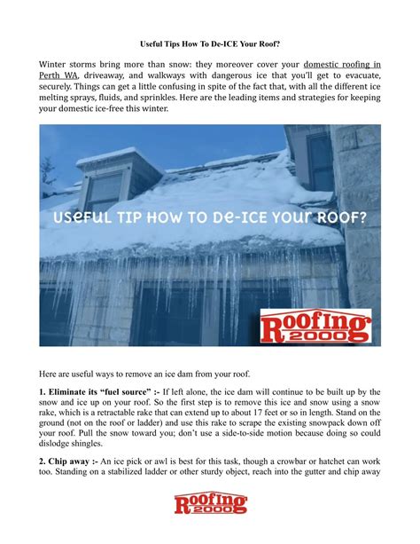 PPT - How To De-ICE Your Roof? PowerPoint Presentation, free download ...