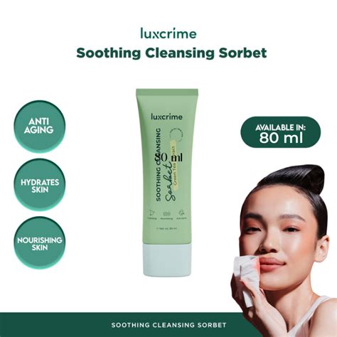 Jual Besar 80ml Luxcrime Soothing Cleansing Sorbet 80ml Cleansing Balm Dengan Green Tea