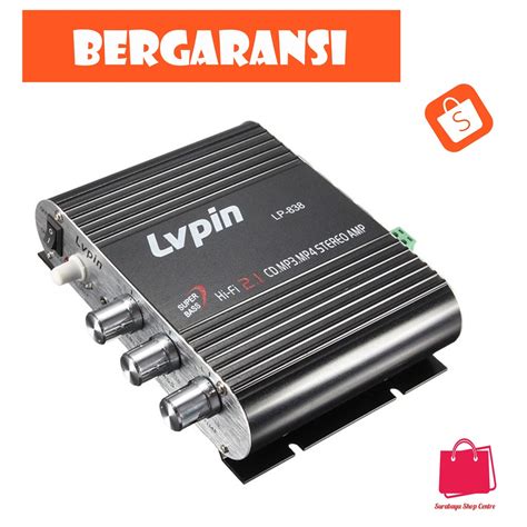 Jual Lvpin Mini Hifi Stereo Power Amplifier Treble Bass Booster V