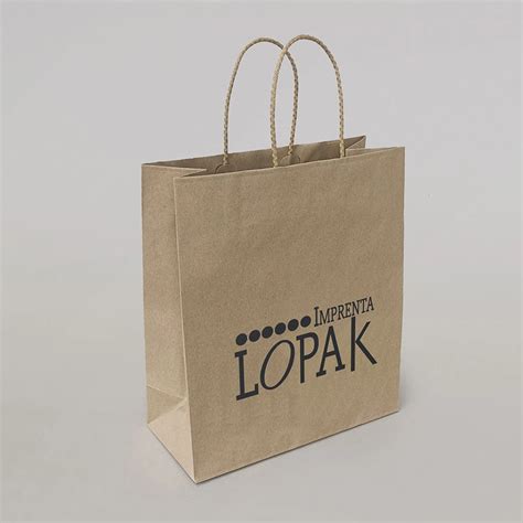 Bolsas De Papel Asa De Cuerda Imprenta Lopak