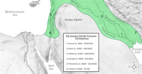 Fertile Crescent Map (Illustration) - World History Encyclopedia