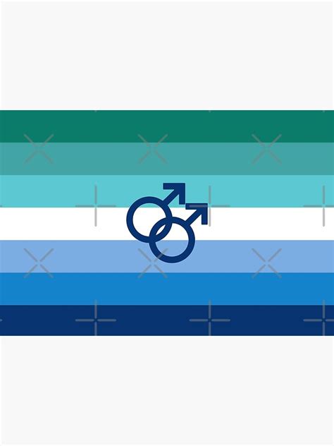 Gay Male Mlm Pride Flag Poster For Sale By Identipride Redbubble