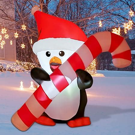 Amazon Foot Christmas Inflatable Cute Standing Penguin Yard