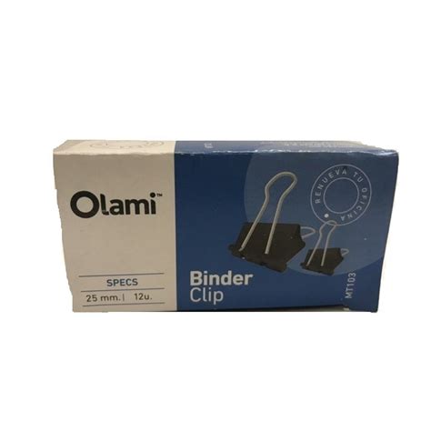 Aprietapapeles Binder Olami Mm X Unid