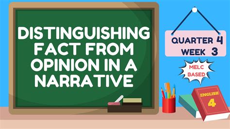 ENGLISH 4 QUARTER 4 WEEK 3 DISTINGUISHING FACT FROM OPINION IN A