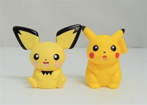 ロッテリア ポケモンコインバンク ソフビ 貯金箱 ピカチュウ ピチュー トゲピー ヒメグマ チコリータ 5体 保管品 ③ポケットモンスター