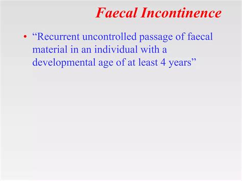 Anal Incontinence Pptx