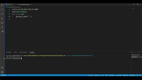 Reverse Vs Reversed In Python Youtube