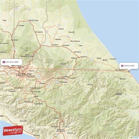 Direct Flights From San Jose To Limon SJO To LIO Non Stop