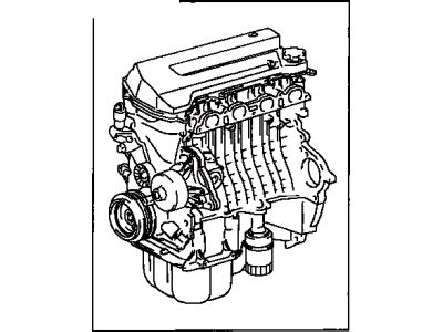 D Genuine Toyota Engine Assembly Partial