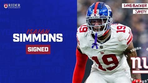 Giants Agree To Terms With Slb Isaiah Simmons