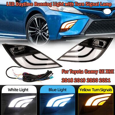 For Toyota Camry SE XSE 2018 2020 LED Daytime Running Fog Lights DRL