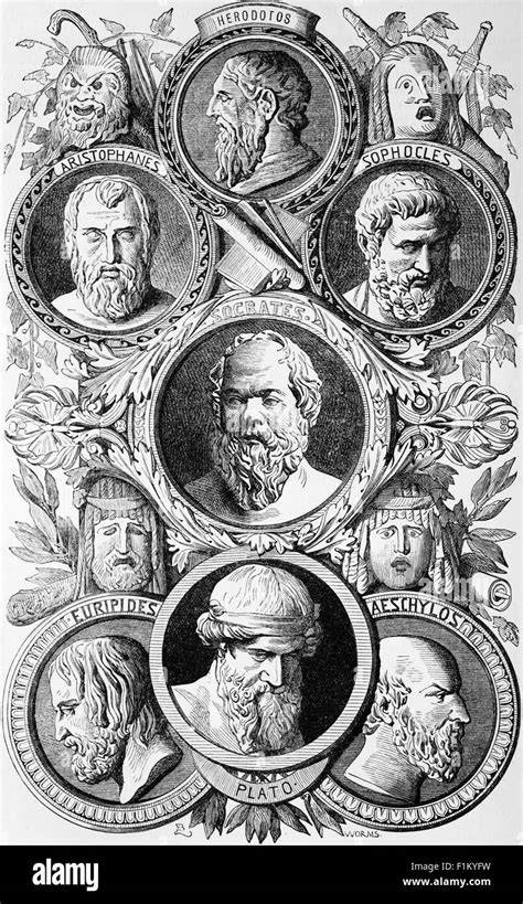 The Heads of the Ancient Historians, Philosophers and Dramatists of ...