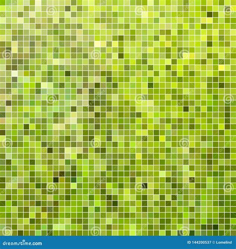 Abstract Vector Square Pixel Mosaic Background Stock Illustration