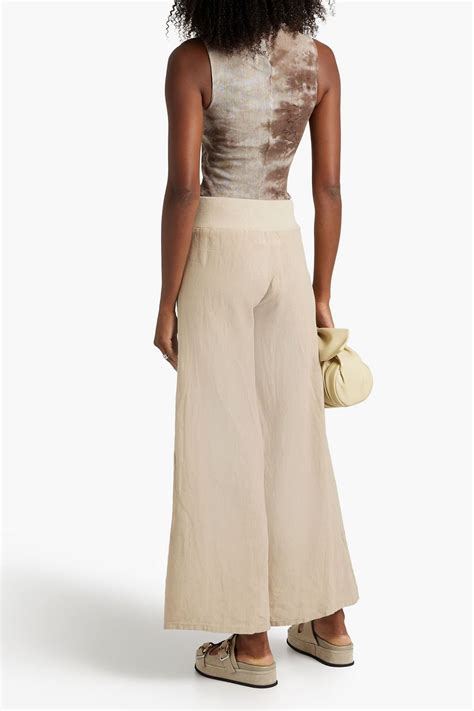 Enza Costa Linen Wide Leg Pants The Outnet