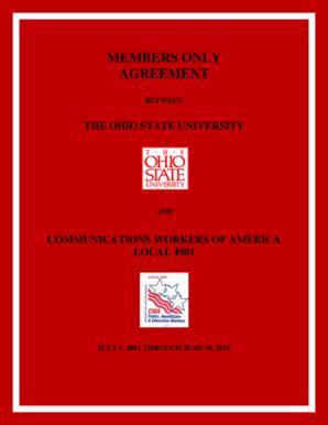 Fillable Online Hr Osu AGREEMENTS The Ohio State University Office Of