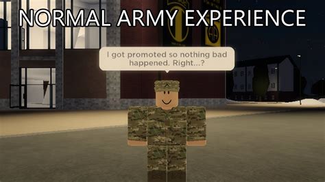 The Normal Roblox Army Experience Youtube