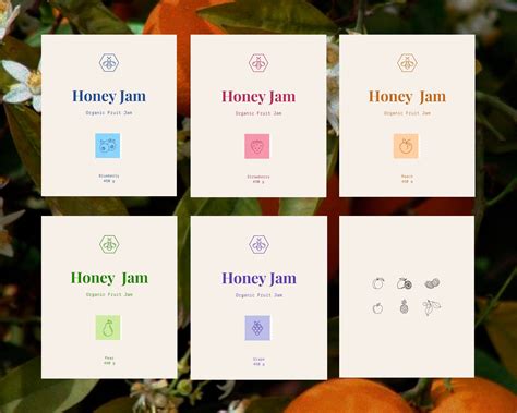 Minimalist Honey Design, Editable Canva Label, Wildflower Honey Preserve, Jam Canning Labels ...