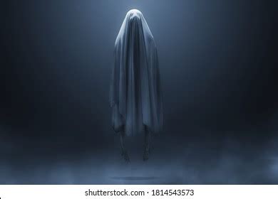 Scary Ghost On Dark Background Stock Photo 1814543573 | Shutterstock