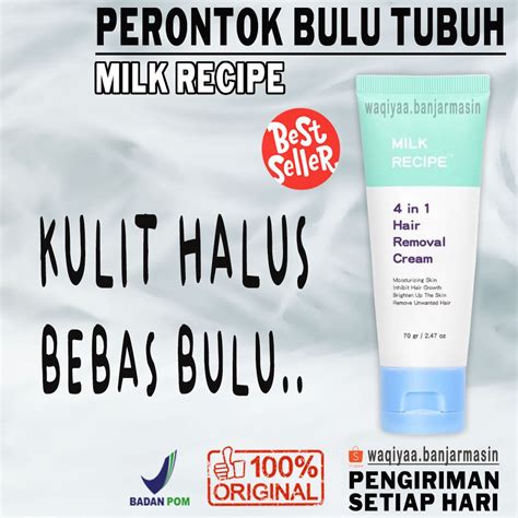 Jual Milk Recipe In Hair Removal Cream Krim Shopee Indonesia