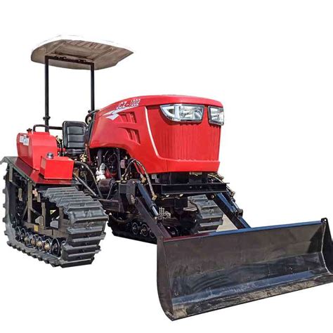 Multifunctional Crawler Tractor 100HP Rotary Tiller Subsoiler Seeder