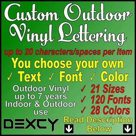 Vinyl Letters Etsy