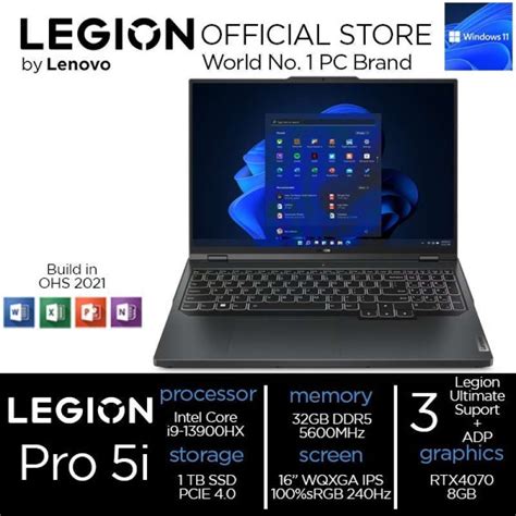 Jual Lenovo Legion Pro Irx Aid Intel I Hx Gb Tb Ssd