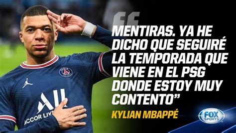 CENTRAL FOX MX on Twitter RT FOXSportsMX MENTIRAS MBAPPÉ SE QUEDA