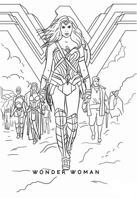 Printable Wonder Woman Coloring Pages Online Gvjp9 Cartoon Coloring