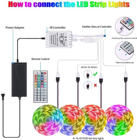 Tenmiro Ft Led Strip Lights Ultra Long Rgb Color String